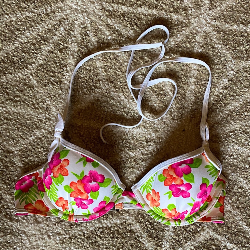 Hawaiian Floral Push-up Bikini